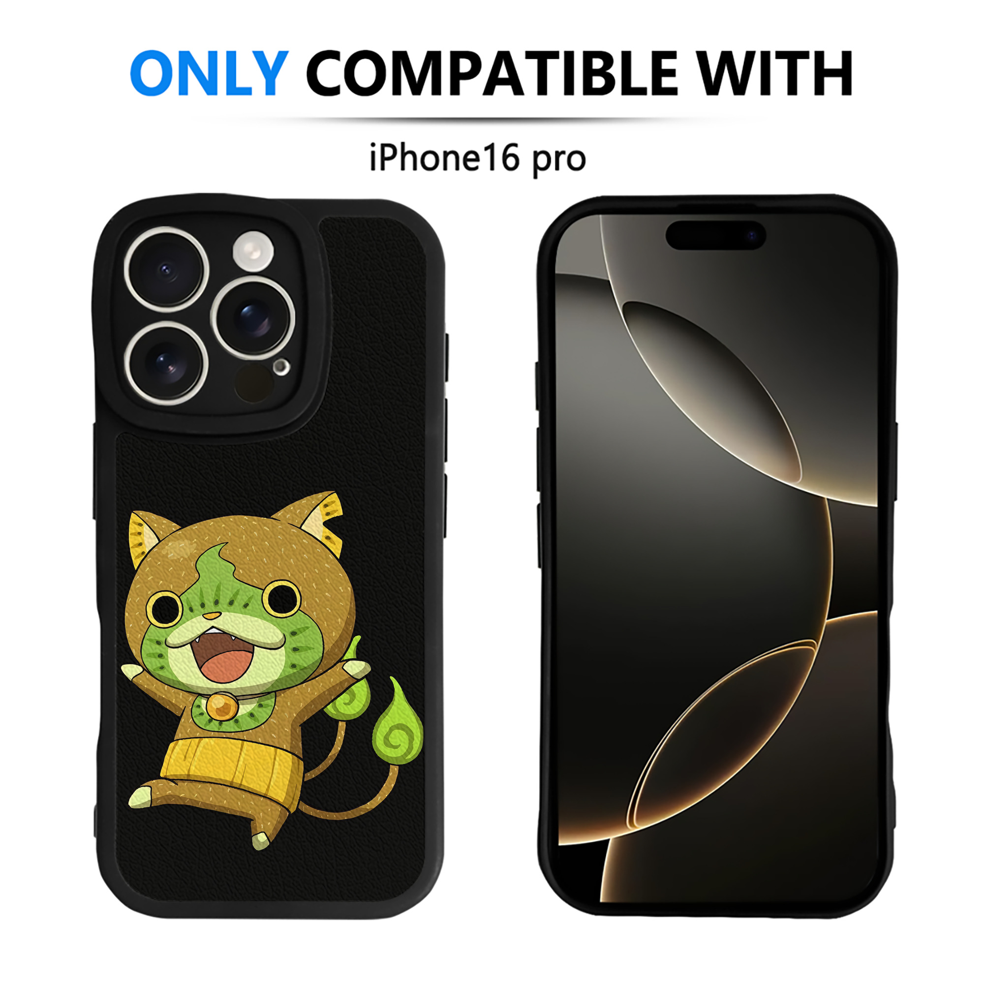 （画像用） 妖怪ウォッチ Yo-kai Watch 【iPhone 16シリーズ対応】シリコンスマホケース（レザー調） 材質：シリコン